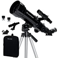 Celestron Travel Scope 70 - Telescopio portable con ampliación de 20x- longitud focal 40 cm- color negro- abertura de 70…